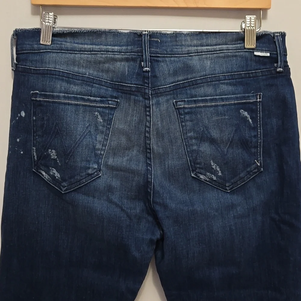 Mother Double Fray Vagabond‎ Jeans in Take The Edge Off Size 30 Distressed USA